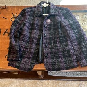 Purple Christopher and Banks Blazer